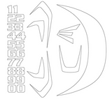 Easton Z5 Helmet Decal Kit